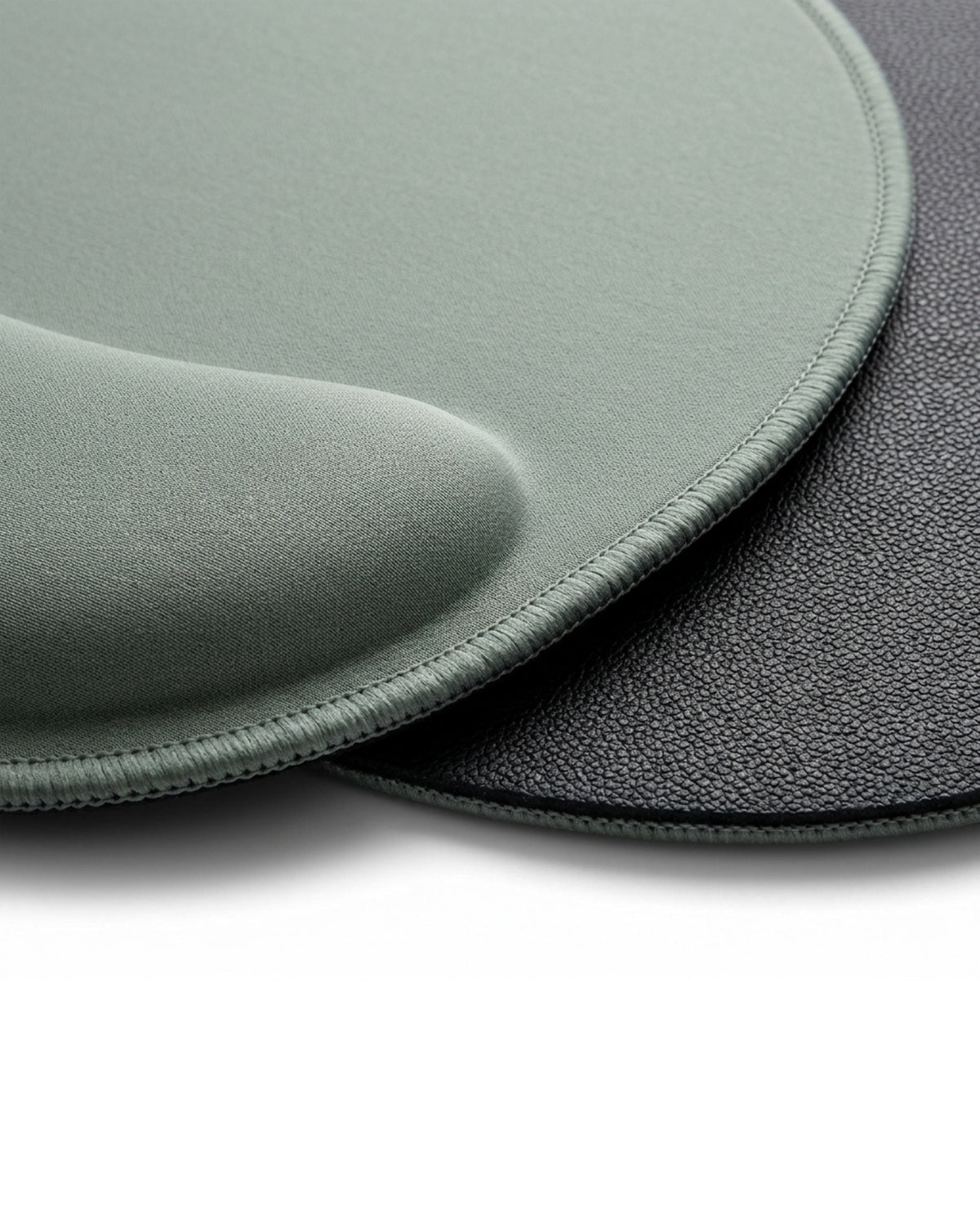 Bwkxg Contoured Memory Foam Wrist-Rest Mouse Pad Sage Gray - Detail view