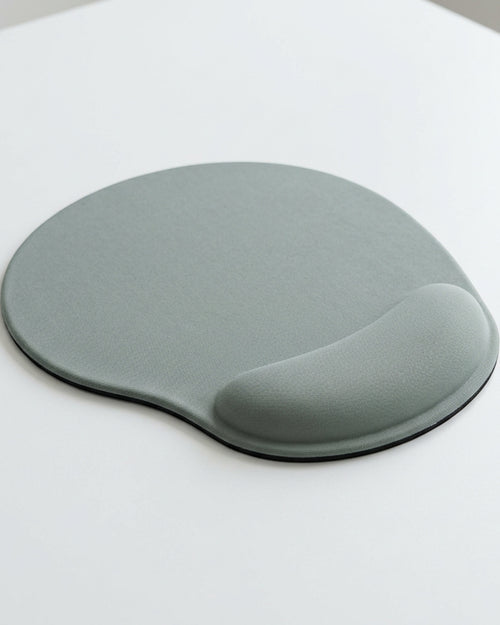 Bwkxg Contoured Memory Foam Wrist-Rest Mouse Pad Sage Gray - Lifestyle view