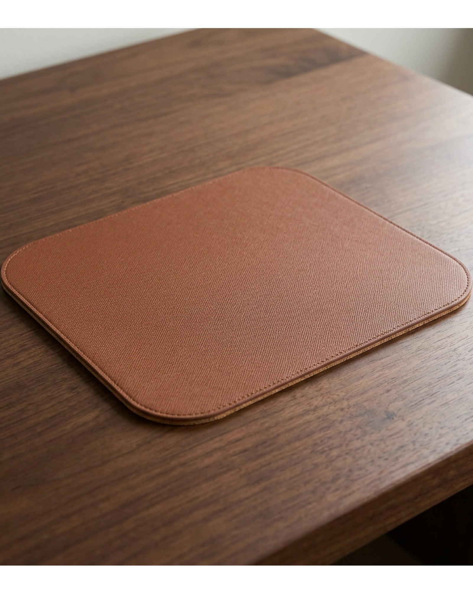 Bwkxg Reversible PU Leather Cork Mouse Pad Clay Brown - Lifestyle view